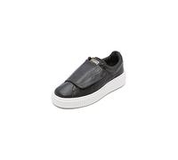 PUMA Women's Basket Platform Strap Wn Sneaker, Black/White, 4.5 UK