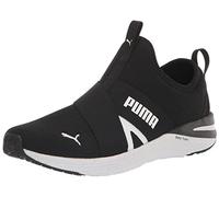 PUMA Women's Better Foam Prowl Slip on Cross Trainer Sneaker, Black/White, 3 UK