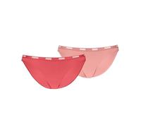 PUMA Women's Bikini, Coral Combo, M (Pack of 2)