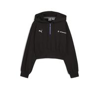 PUMA Women's BMW M Motorsport Essentials Logo Fleece Hoodie, Black, Medium