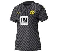 Puma Women's Borussia Dortmund 2021/22 Season Equipment, Game-Kit Away, Asphalt Black, M