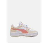 PUMA Women's CA Pro Classic II Sneakers - White/Alpine Snow/Pink Fruit - Size: UK 10