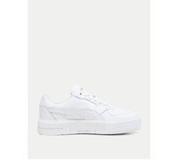 PUMA Women's Cali Court Leather Sneakers - White - Size: UK 6