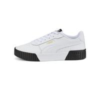 PUMA Carina 2.0 Sneakers Women, White/Gold/Black, size 6.5