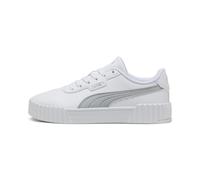 Puma Womens Carina 3.0 Aqua Metallics Sneakers - White Leather - Size UK 4
