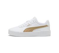 Puma Womens Carina 3.0 Aqua Metallics Sneakers - White Leather - Size UK 7