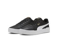 PUMA Women's Carina 3.0 Sneaker, Black White Gold, 5.5 UK