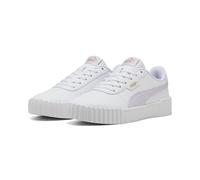 PUMA Women's Carina 3.0 Sneaker, White-Lilac Frost Gold, 5 UK