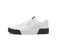 PUMA Women's Carina 3.0 Sneaker, White Gold Black, 5 UK