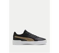 PUMA Women's Carina 3.0 Topcat Sneakers - Black/Toasted Almond - Size: UK 6