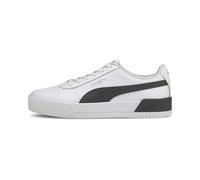 PUMA Women's Carina L Sneaker, White White Black Silver, 8 UK