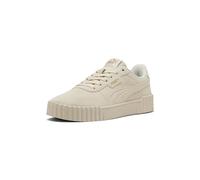 PUMA Women's Carina Leather Shoes Sneaker, 3.0 Alpine Snow-Gold, 6.5 UK