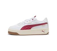 PUMA Women's Carina Street LUX Sneaker, White-Port Gold, 6 UK