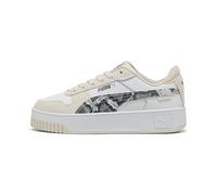 Puma Women's Carina Street Snake Chic Trainers - White, White, Size 6, Women White