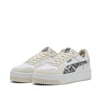 PUMA Women's Carina Street Snake Chic Sneaker, White-Alpine Snow, 7.5 UK