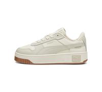 PUMA Women's Carina Street Sneaker, Alpine Snow-Desert DUST, 4.5 UK