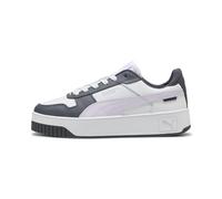 PUMA Womens Carina Street Sneaker, Puma White Lilac Frost Galactic Gray, 8.5 UK