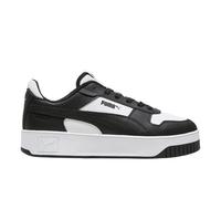 PUMA Women's Carina Street Sneaker, White-black-black, 6 UK