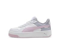 PUMA Women's Carina Street Trainers, PUMA White-Grape Mist-PUMA Silver, 3.5 UK