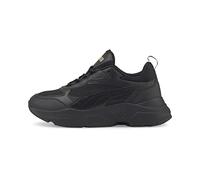 PUMA Women's Cassia Sneaker, Black Black Team Gold, 8.5 UK