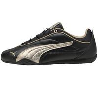 PUMA Women's Catch Soleil Metallic Trainers, PUMA Black-PUMA Gold, 4 UK