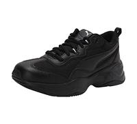 PUMA Women's Cilia Trainers , Black Silver Peach Bud, 6.5 UK