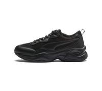 PUMA Women Cilia Sneakers, Puma Black-Puma Silver-Peach Bud, 8.5 UK