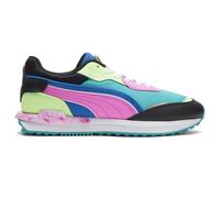 PUMA Women's City Rider Marble Sneaker, Viridian Green/Puma Black/Luminous Pink, 4.5 UK
