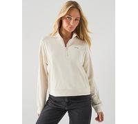 Puma Womens Class Relaxed Half-Zip Crew, White, Size M, Women White