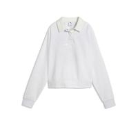 Embroidered Sweatshirt for Women Puma Graphic Blanc XL