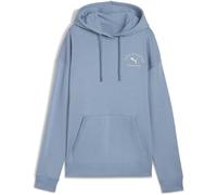 Puma Womens Class Relaxed Overhead Tech Fleece Hoodie in Cool Blue - Size 8 UK
