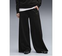 PUMA Women's Class Relaxed Wide Leg Pants - Black - Size: Medium