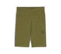 PUMA Women's Classics 7" Short Tights, Olive Green, M