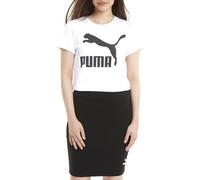 PUMA Women's Classics Tee T-Shirt, White, Large