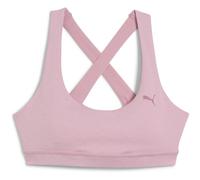 Puma Womens Cloudspun Mid Non Wired Medium Impact Sports Bra in Poised Pink - Size 12 UK