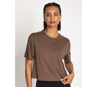 PUMA Women's Cloudspun Relaxed Tee - Flat Bronze - Brown - Size: Large