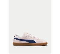 PUMA Women's Club II Era Suede Sneakers - Jasmine Flower/Persian Blue - UK 6 - Pink