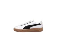 PUMA Women's Club KLASSIKA Sneaker, White Black-Warm White, 4.5 UK