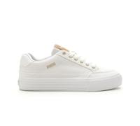 PUMA - Womens Court Classic Vulc First Class Shoes, Color White/Gold, Size: 6.5 UK