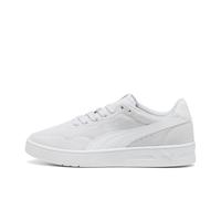PUMA Women's Court Lally Suede Trainers, Silver Mist Puma White, 3.5 UK