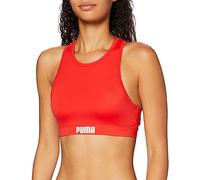 PUMA Women's Damen Racerback Schwimmoberteil Racerback, red, XS