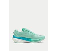 PUMA Women's Deviate NITRO 3 Running Shoes - Mint Melt/Speed Blue - UK 7 - Green