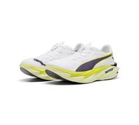 PUMA Womens Deviate Nitro Elite 4 Running Sneakers Shoes, Puma White-apple Spritz-lux Lime, 10.5