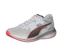 PUMA Womens Deviate Nitro Elite Running Shoes White-Lava Blast 6