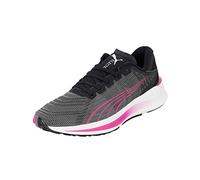PUMA Women's Electrify Nitro Turn WNS Running Shoe, Black Deep Orchid Metallic Silver, 6.5 UK