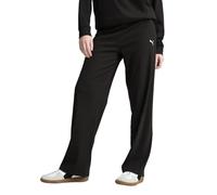 PUMA Women's Ess Elevated High-Waist Straight Leg Rib Pant Knitted Pants