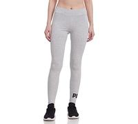 PUMA Womens Ess Logo Leggings Tights, Light Gray Heather, XL EU