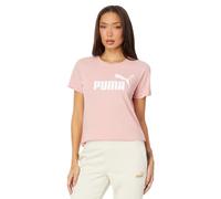 Puma Womens Ess Logo Tee, Bridal Rose-Puma White, XL
