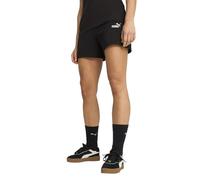 PUMA Women's Essential Small No. 1 Logo 5'' High Waist TR Shorts, Black, XL