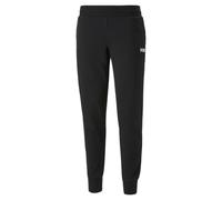 Puma Womens Essentials Full-Length Closed Sweatpants Jogging Bottoms - Black Cotton - Size X-Large